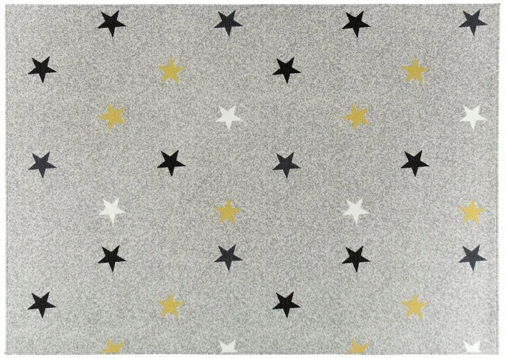 Akcila DYWAN DLA DZIECKA DZIECI PILKA Geltonas GWIAZDKI NA FILCU STARS 150x250 cm