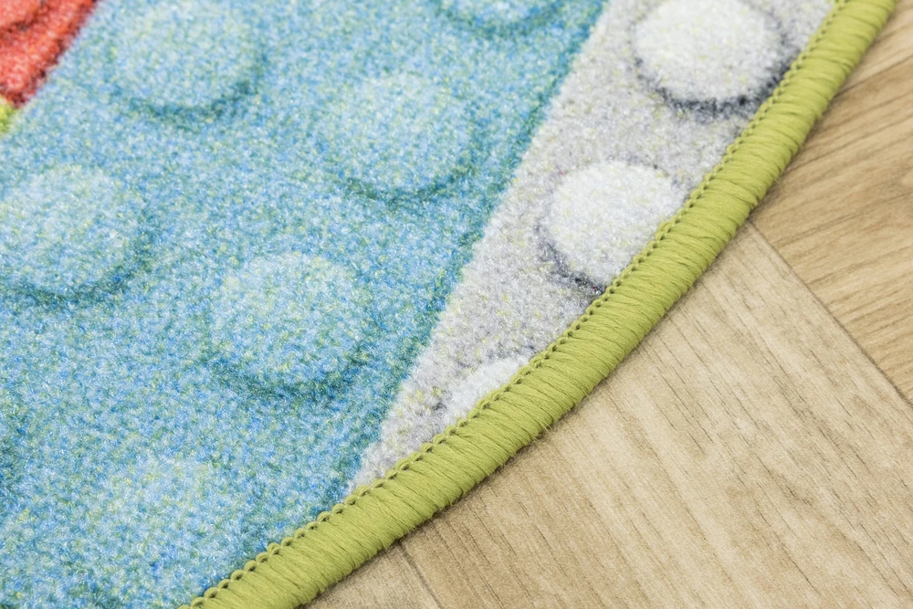 Akcila DYWAN DO POKOJU DZIECKA KOLOROWY Kaladėlės PASTELOWY NA FILCU śr. 80 cm