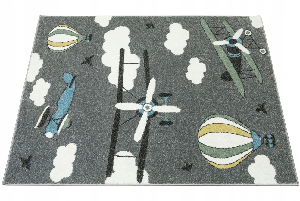 Akcila DYWAN DZIECIĘCY DO POKOJU CHŁOPCA PILKA MIĘKKI W SAMOLOTY LIMA 200x290 cm