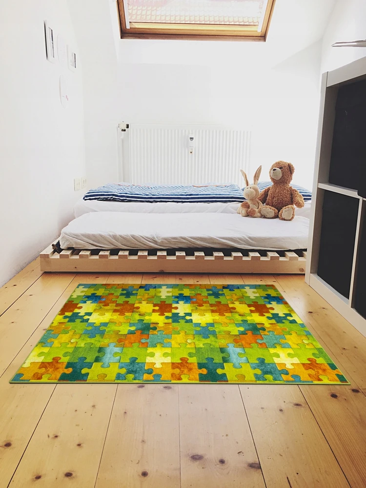 Akcila DYWAN DZIECIĘCY DO POKOJU DZIECI KOLOROWY Dėlionė NA WYMIAR FILC 200x300 cm