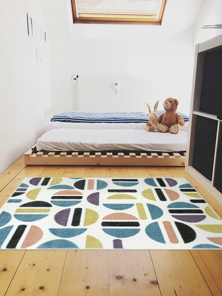 Akcila DYWAN DZIECIĘCY LŚNIĄCY GŁADKI KREM RÓŻ DO POKOJU BAWIALNI LIMA 160x230 cm