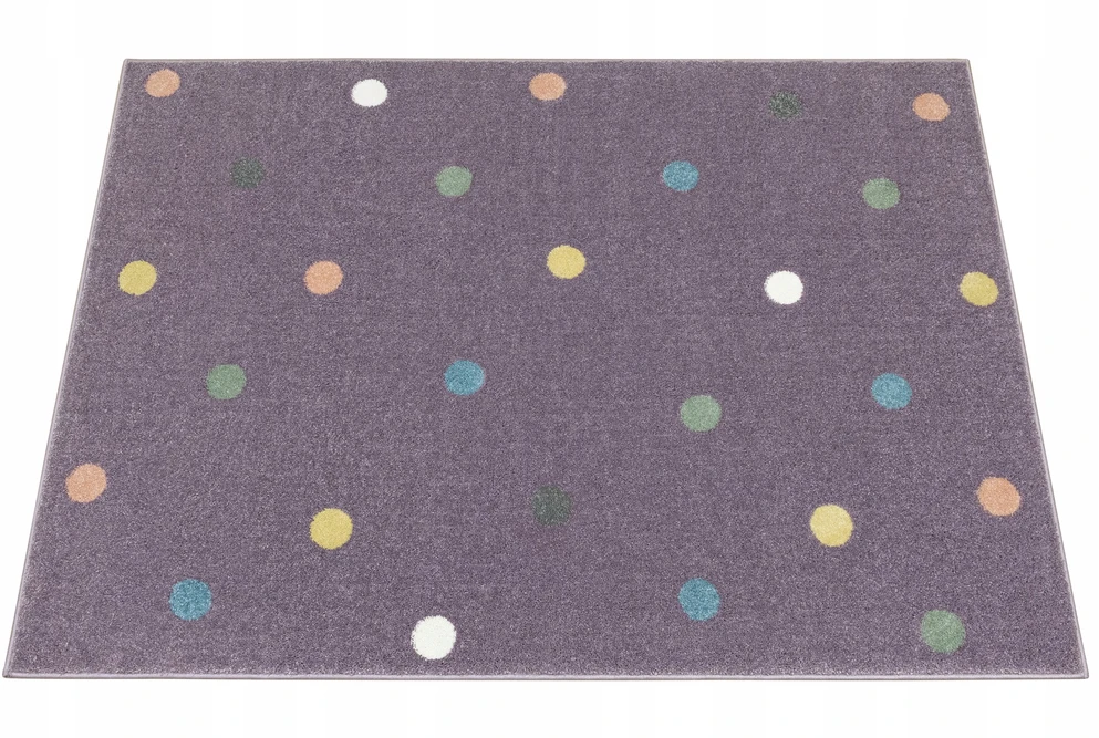 Akcila DYWAN DZIECIĘCY PASTELOWY W KROPKI GROCHY Violetinis TURKUS LIMA 160x230 cm