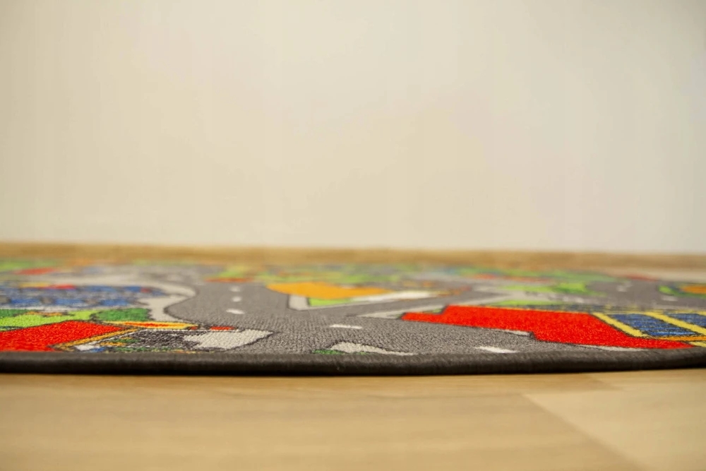 Akcila DYWAN DZIECIĘCY ULICE DLA CHŁOPCA ULICZKI DROGA PĘTELKOWY CLEVER 250x350 cm