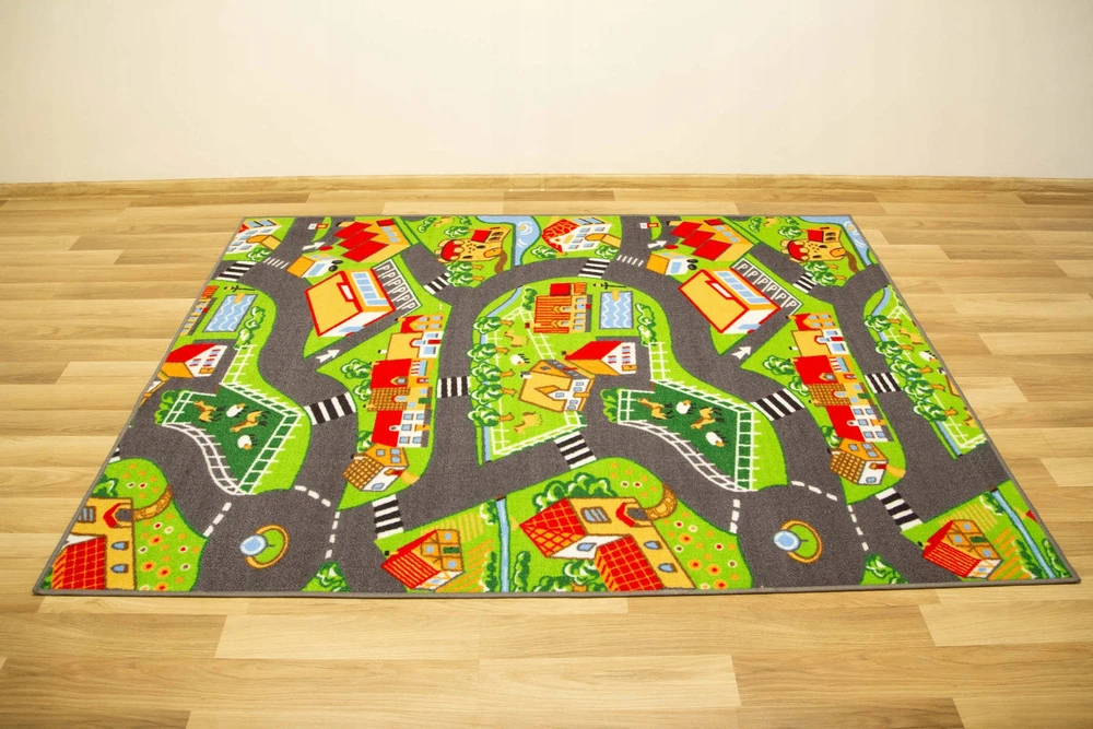 Akcila DYWAN DZIECIĘCY ULICE MIASTO DROGA ULICZKI POKOJU DZIECKA CRAZY 100x150 cm