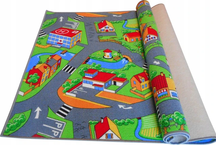 Akcila Dywan Mata vaikams 300x400 Sówki Ulice Miasto