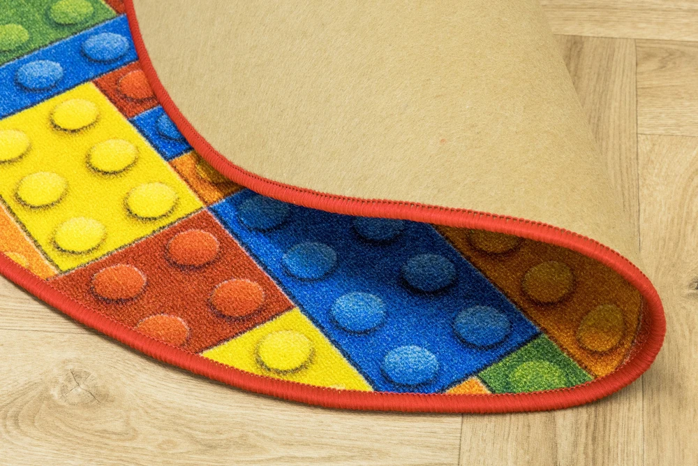 Akcila DYWAN OKRĄGŁY KOLOROWY DO POKOJU DZIECI Kaladėlės KOŁO 3D NA FILCU śr. 150 cm