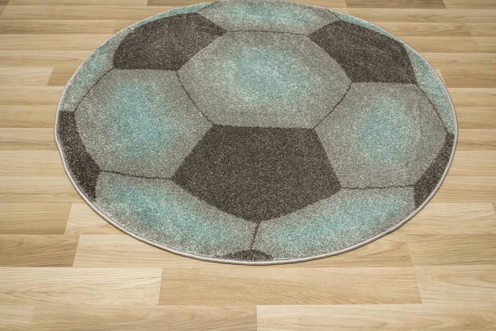Akcila DYWAN OKRĄGŁY MIĘKKI PILKA DLA CHŁOPCA PIŁKA NOŻNA FOOTBALL LIMA śr. 140 cm