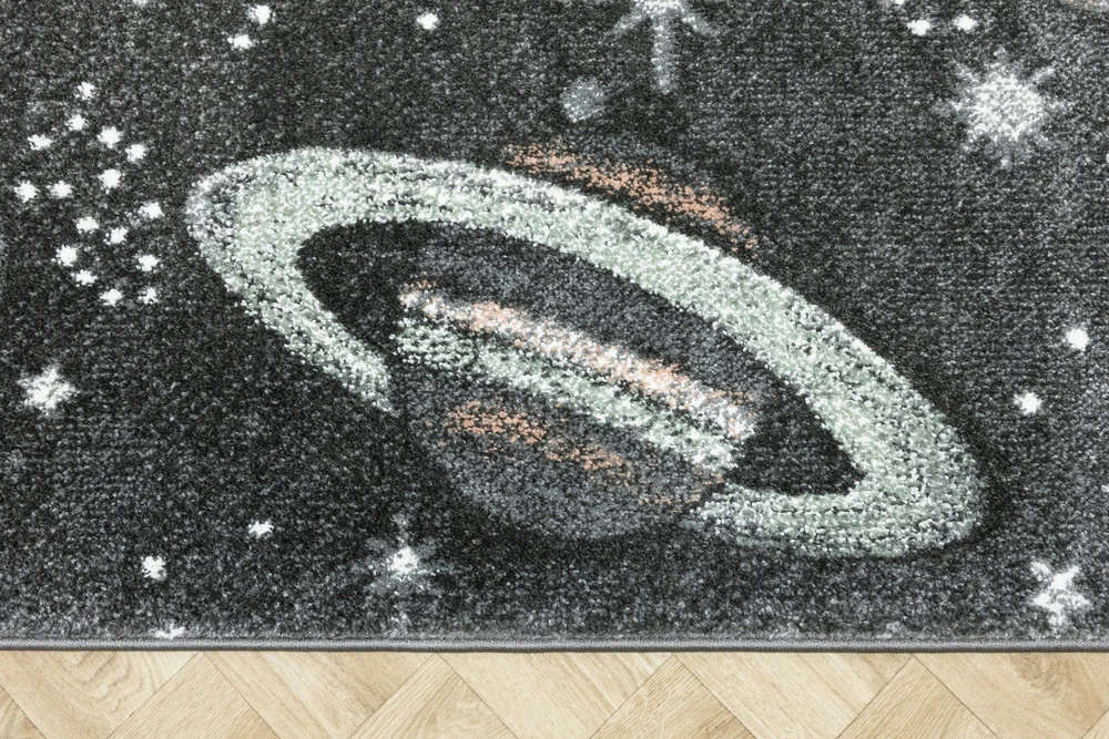 Akcila KILIMAS BERNIUKUI GRAFITINĖS PLANETOS SPACE GALATICA STARS LIMA 140x190 cm