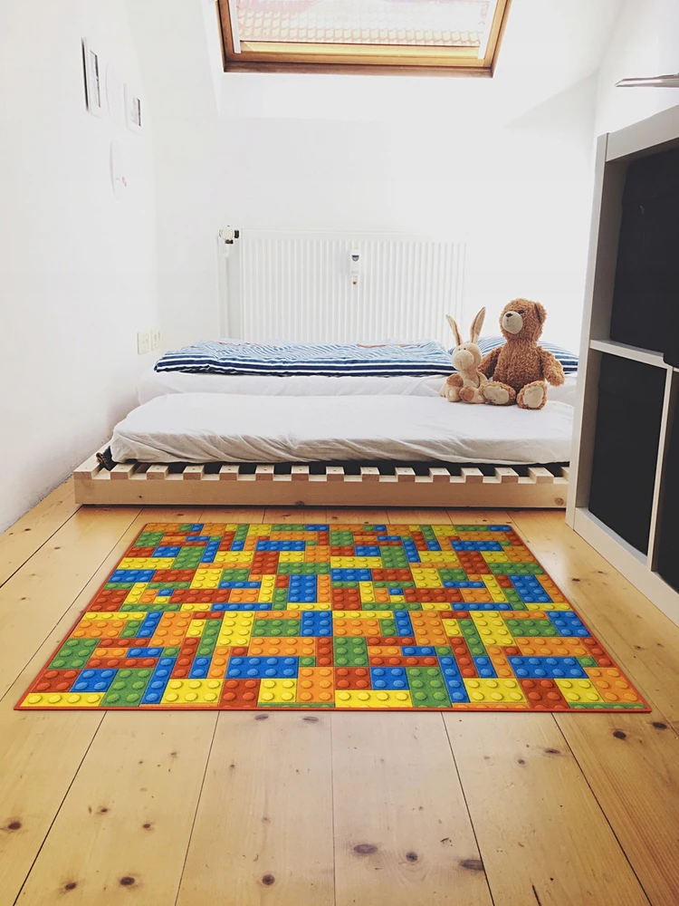 Akcila VAIKIŠKAS KILIMAS BERNIUKUI, 3D, SPALVINGAS, ANT VELTINIO, 150x200 cm