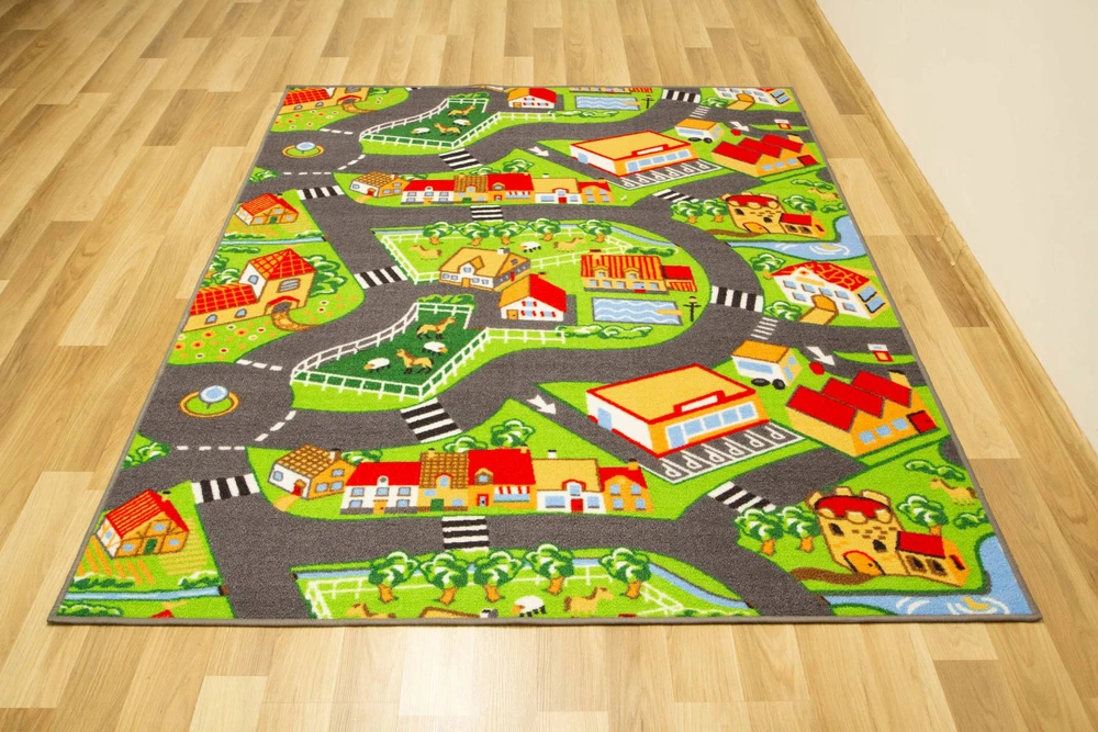 Akcila VAIKŲ KILIMAS GATVĖS MIESTO KELIAS GATVĖS VAIKAMS BEPROTIMS 250x400 cm