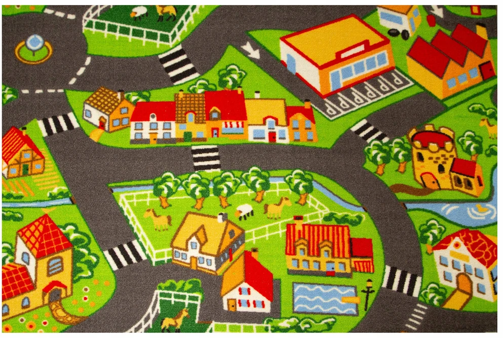Akcila VAIKŲ KILIMAS GATVĖS MIESTO KELIAS GATVĖS VAIKAMS BEPROTIMS 250x400 cm
