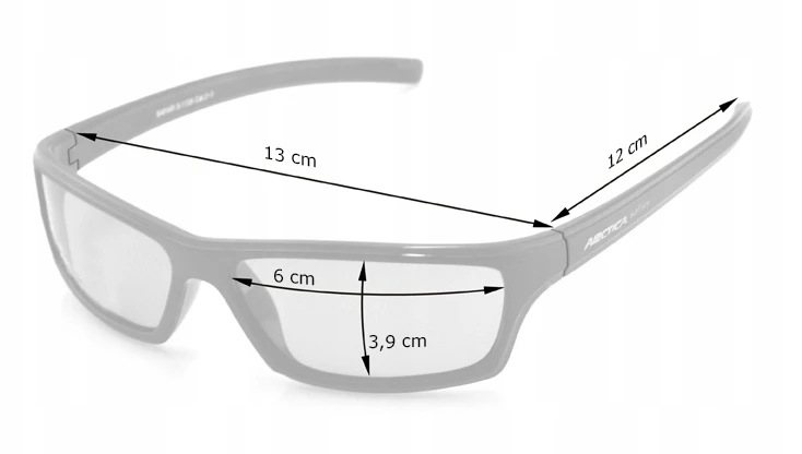 Akiniai GÓRSKIE ARCTICA S-107 KAT. 4 UV400 S4 TREKKING SNIEGO ŠONINIAI dangčiai