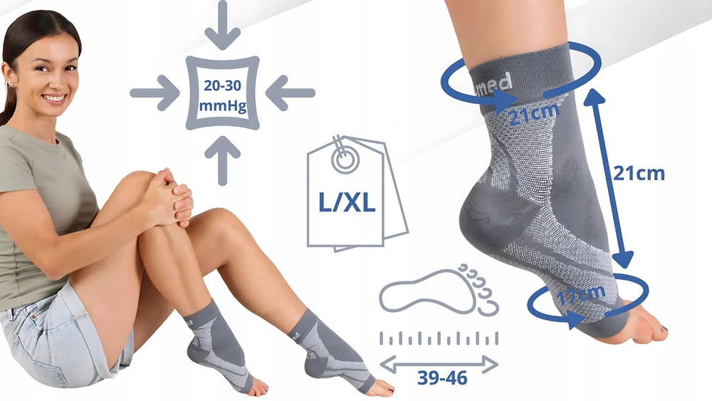 Aklusijos ortozės stabilizatorius, fit4med, 2 vnt. XL, mėlyna