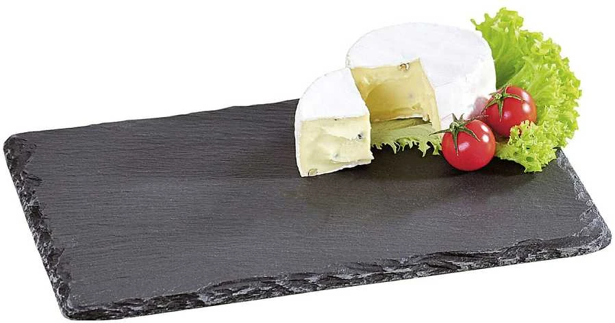 Kesper Padėklas Slate, su neslystančiomis kojelėmis, skalūnas, 30 x 20 cm, H 0,6/0,7 cm, vnt