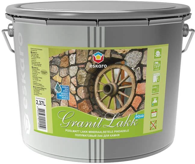 Akmens lakas ESKARO GRANIT LAKK, pusiau matinis, 950 ml