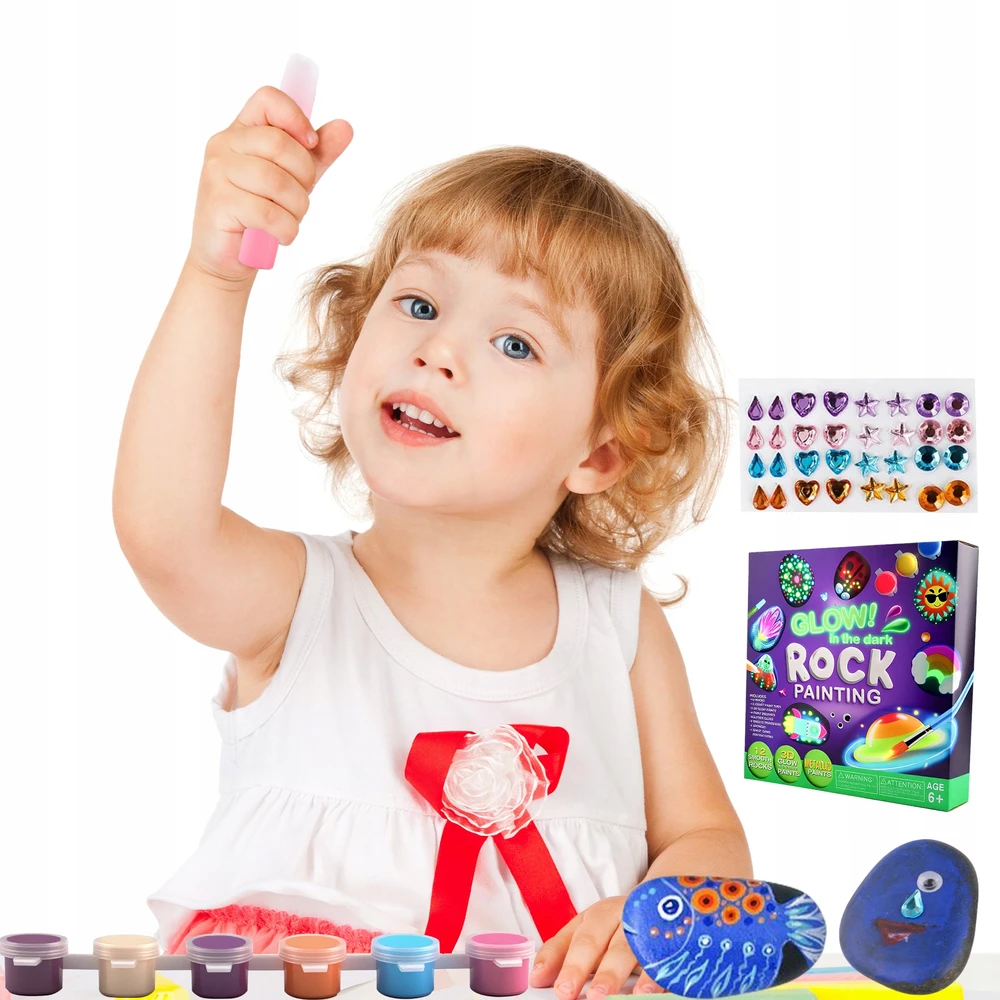 Akmens tapybos rinkinys Creative Glow in the Dark Kit