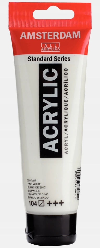 Akrilinė Danga - TALENS - Amsterdam - Cinko Balta - 120ml tūbelė - 70 Spalvų