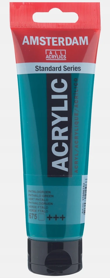 Akrilinė dažai - Amsterdame - Standartinis akrilas - 120 ml - Ftalo žalia - Aukštas atsparumas šviesai