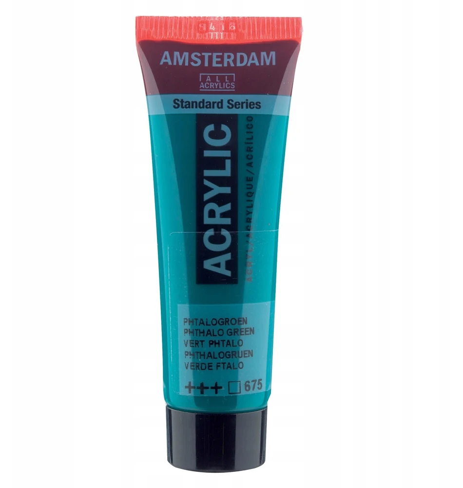 Akrilinė dažai - Amsterdamo - Standartinis akrilas - 20 ml - Ftalio žalia - Aukštas atsparumas šviesai