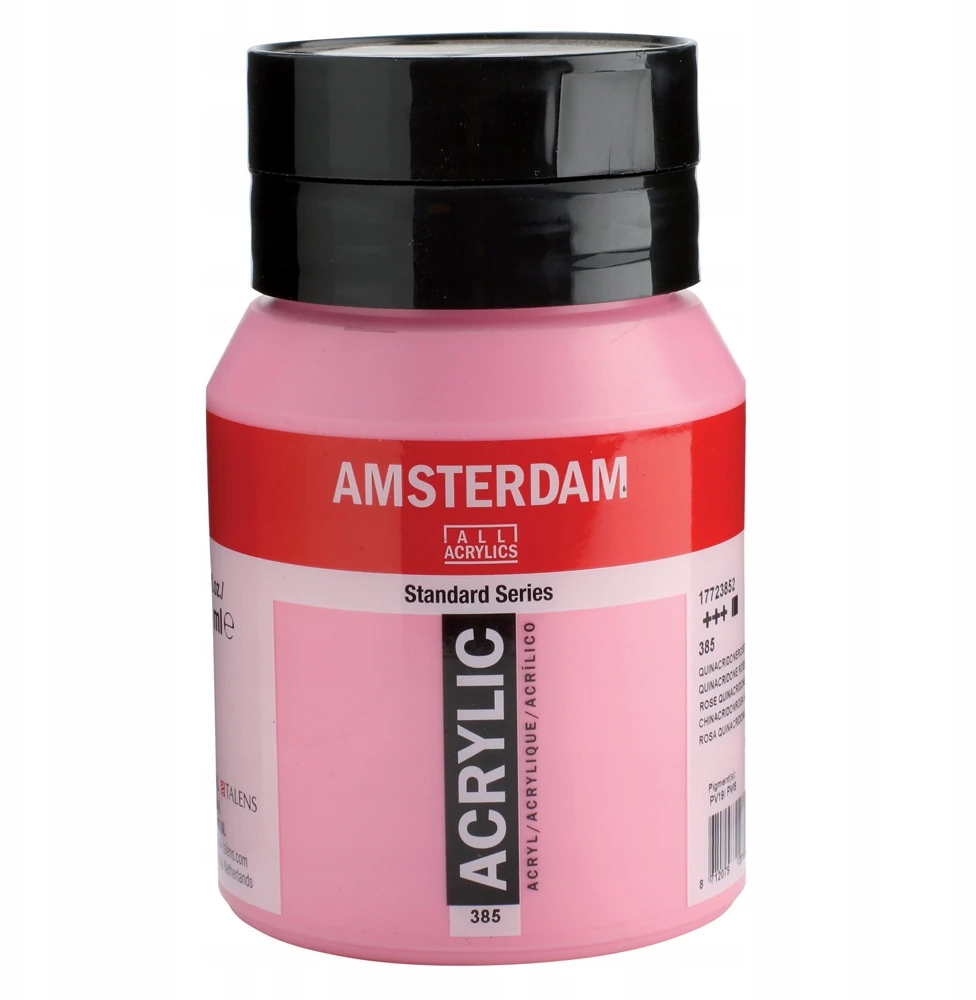 Akrilinė dažai - KVINAKRIDONAS - Amsterdam - 500ml - ŠVIESIAI ROŽINĖ - Atsparumas šviesai