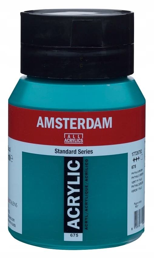 Akrilinė dažai - Phtalo žalia - 675 - Amsterdam - 500ml indelis