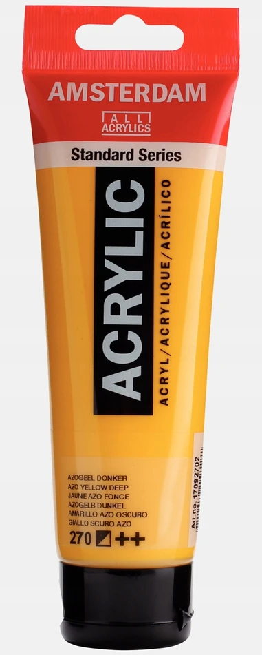 Akrilinė dažai - TALENS - Amsterdam - Gilus geltonas azo - 120ml - Mišrus