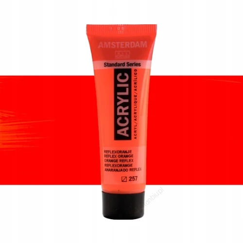 Akrilinė spalva - Amsterdam - Standartinis akrilas - 20 ml - Oranžinė - Matinė