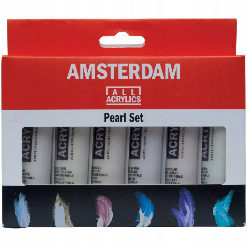 Akrilinės dažai - Talens - AMSTERDAM - Perlinių spalvų - 20ml - Blizgus