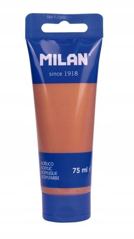 Akriliniai dažai 75ml, metalo atspalvis, Milan