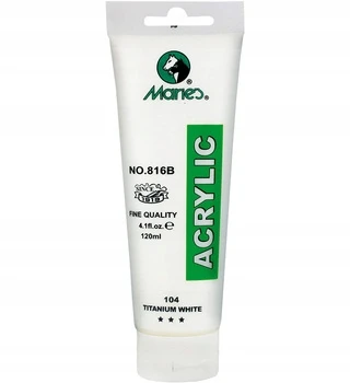 Akriliniai dažai 816B-104, Maries, 120ml, titano baltos sp.