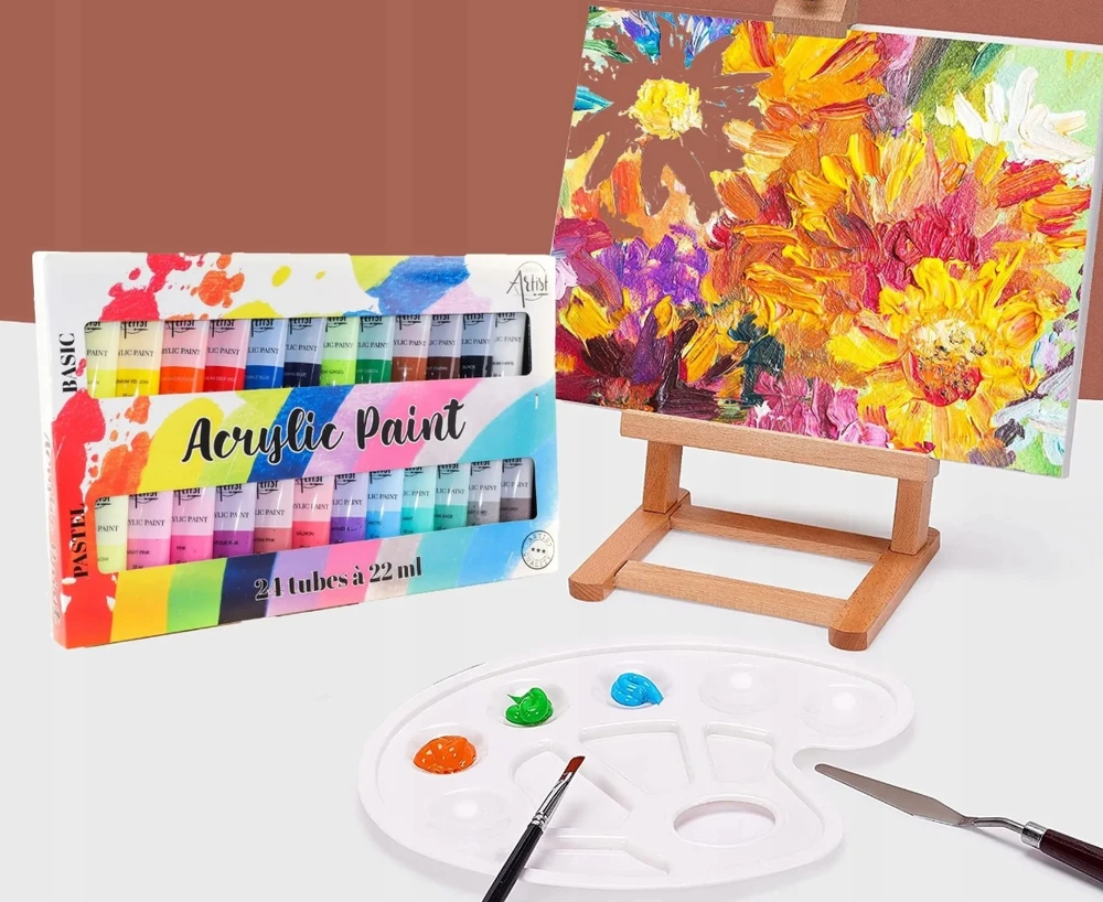 Akriliniai dažai Creative Artist 22 ml, 24 vnt.