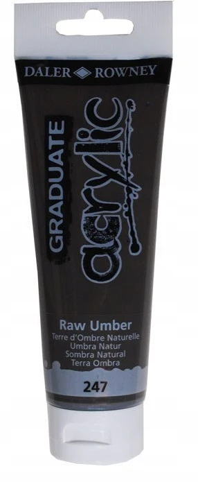 Akriliniai dažai Daler-Rowney Graduate 120 ml umbra natūrali