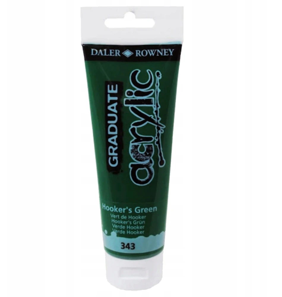Akriliniai dažai Daler-Rowney Graduate 120 ml Hooker žalia