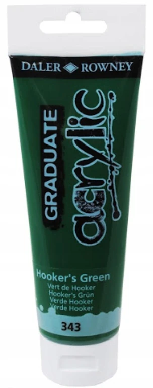 Akriliniai dažai Daler-Rowney Graduate 120 ml Hooker žalia