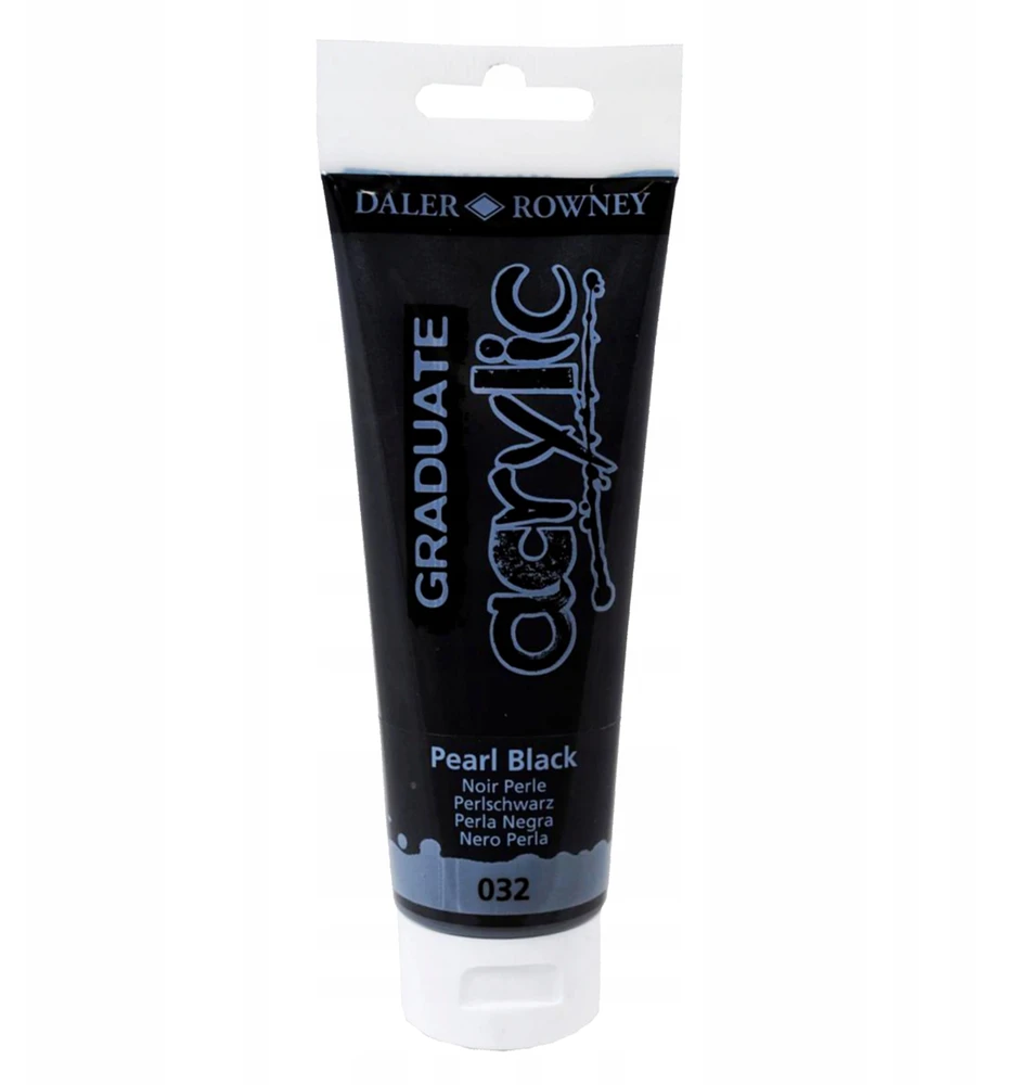 Akriliniai dažai Daler-Rowney Graduate 120 ml juoda perlamutrinė
