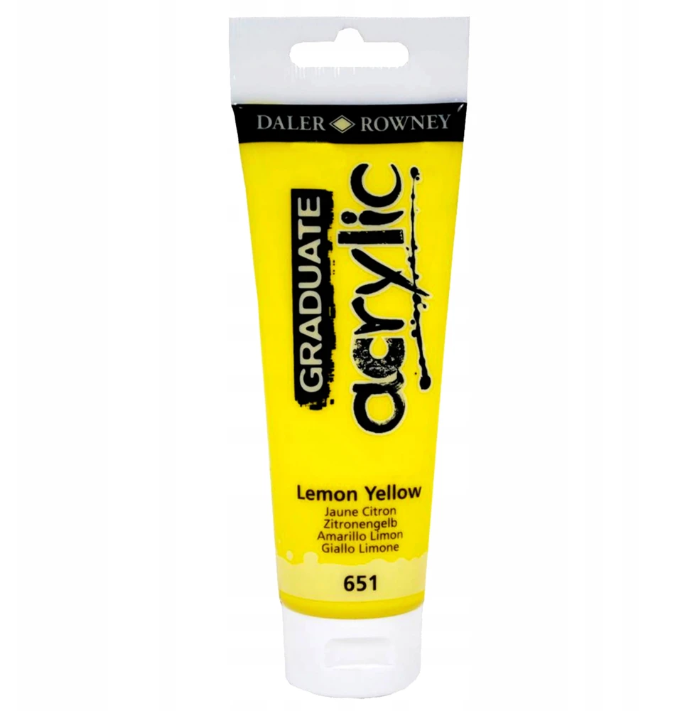 Akriliniai dažai Daler-Rowney Graduate 120 ml citrininė