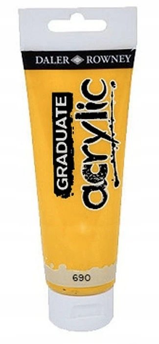 Akriliniai dažai Daler-Rowney Graduate 120 ml ochra geltona