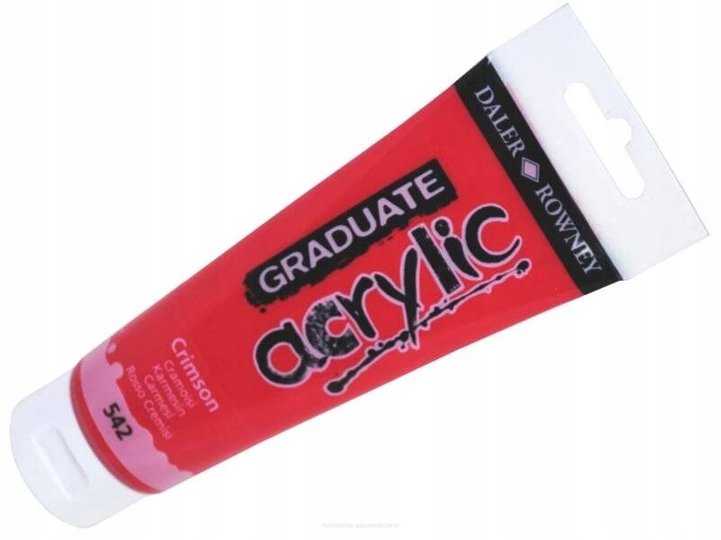 Akriliniai dažai Daler-Rowney Graduate 120 ml tamsiai raudona