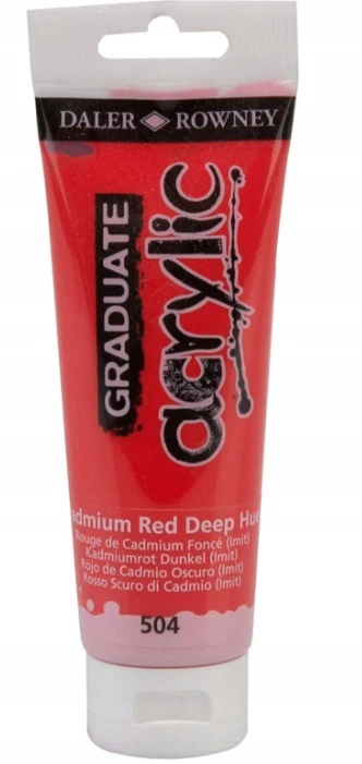 Akriliniai dažai Daler-Rowney Graduate 120 ml kadmis tamsiai raudonas (imitacija)