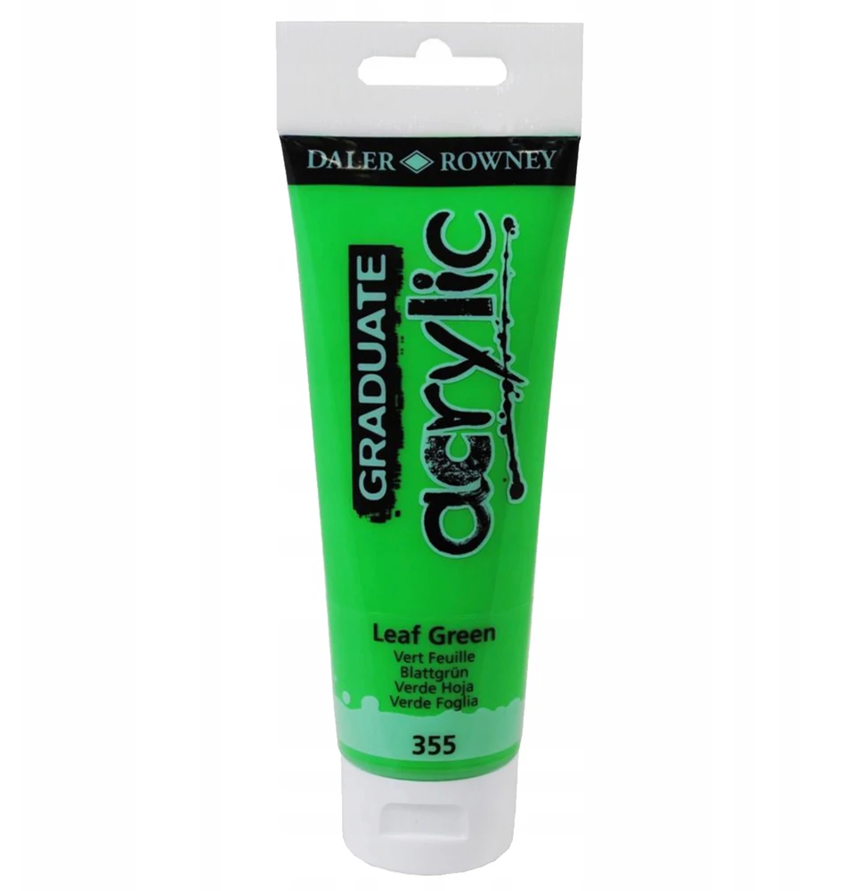 Akriliniai dažai Daler-Rowney Graduate 120 ml lapų žalia