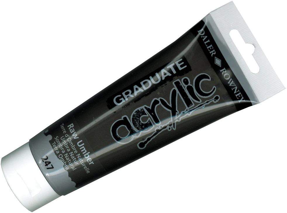 Akriliniai dažai Daler-Rowney Graduate 120 ml umbra natūrali