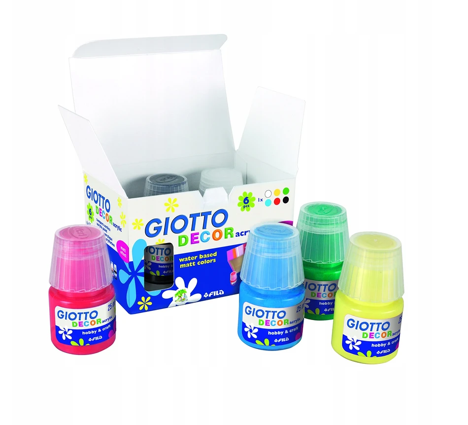 Akriliniai dažai Fila Giotto 6spx25ml 538200