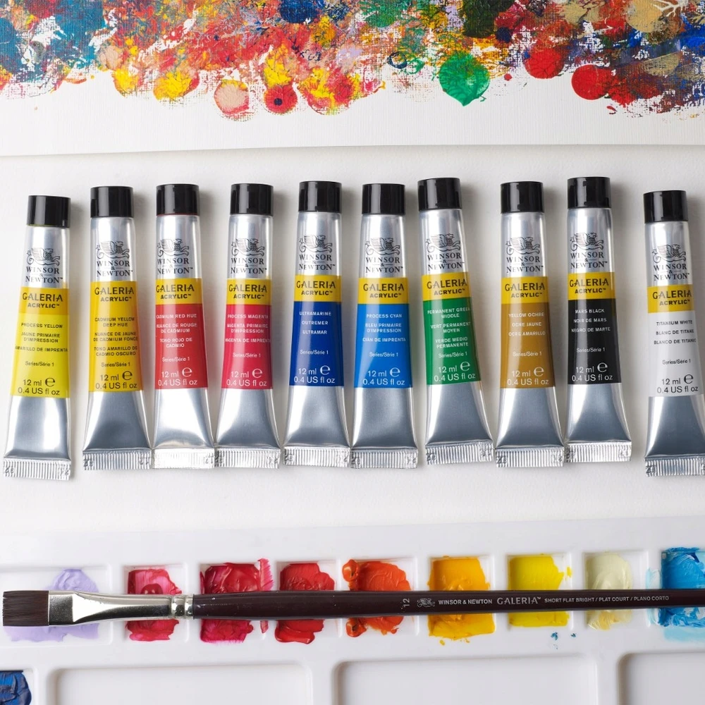 Akriliniai dažai "galeria" 10 x 12ml, Winsor & Newton