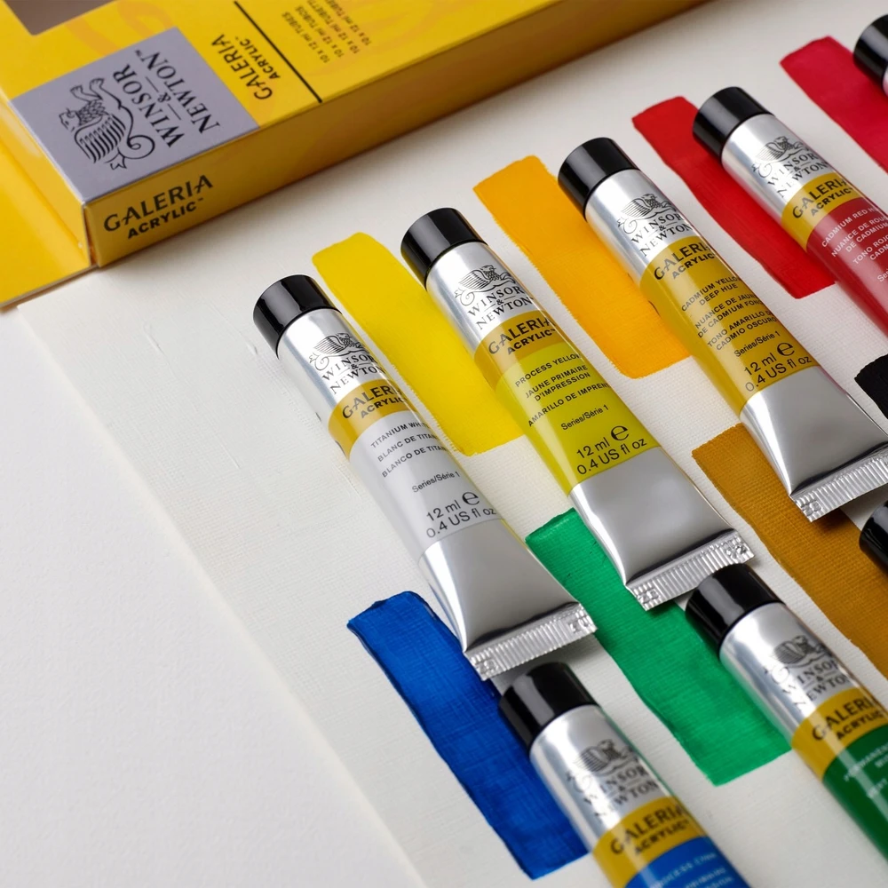 Akriliniai dažai "galeria" 10 x 12ml, Winsor & Newton