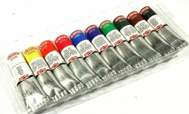 Akriliniai dažai Koh-i-noor, 10 spalvų, 16ml rinkinys