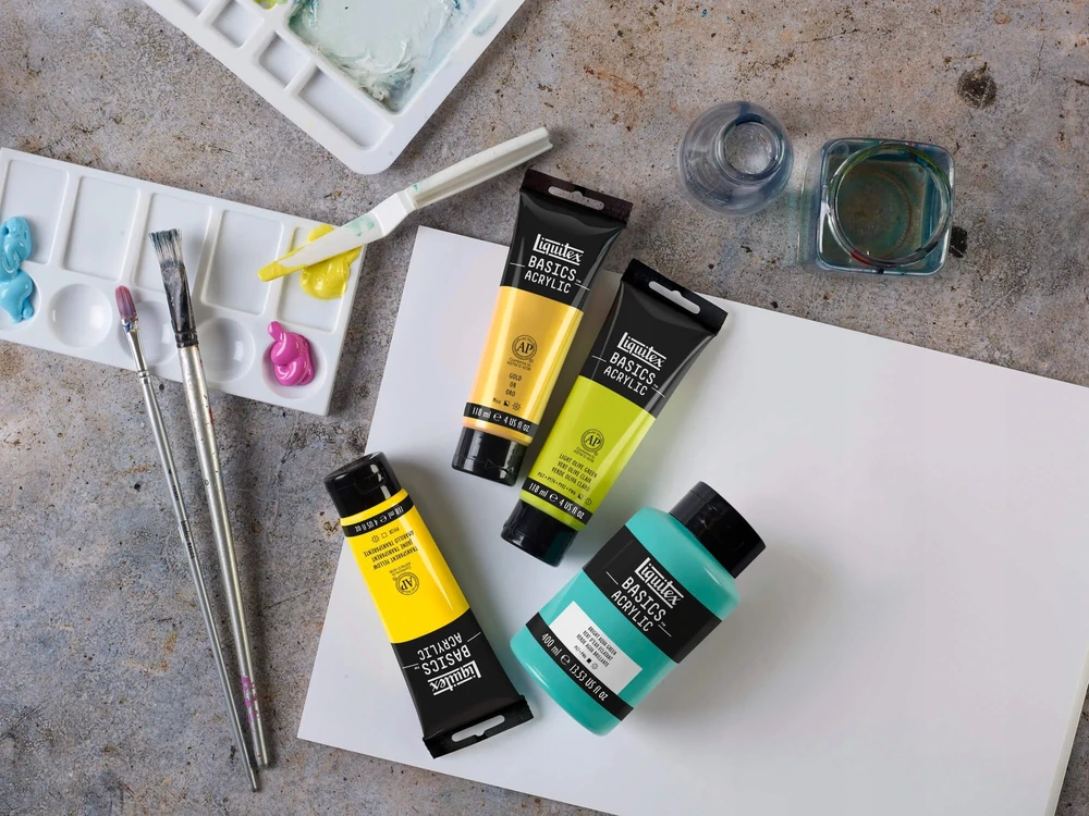Smartmax Akriliniai dažai Liquitex Basics 118 ml, Aqua Žalias Bright