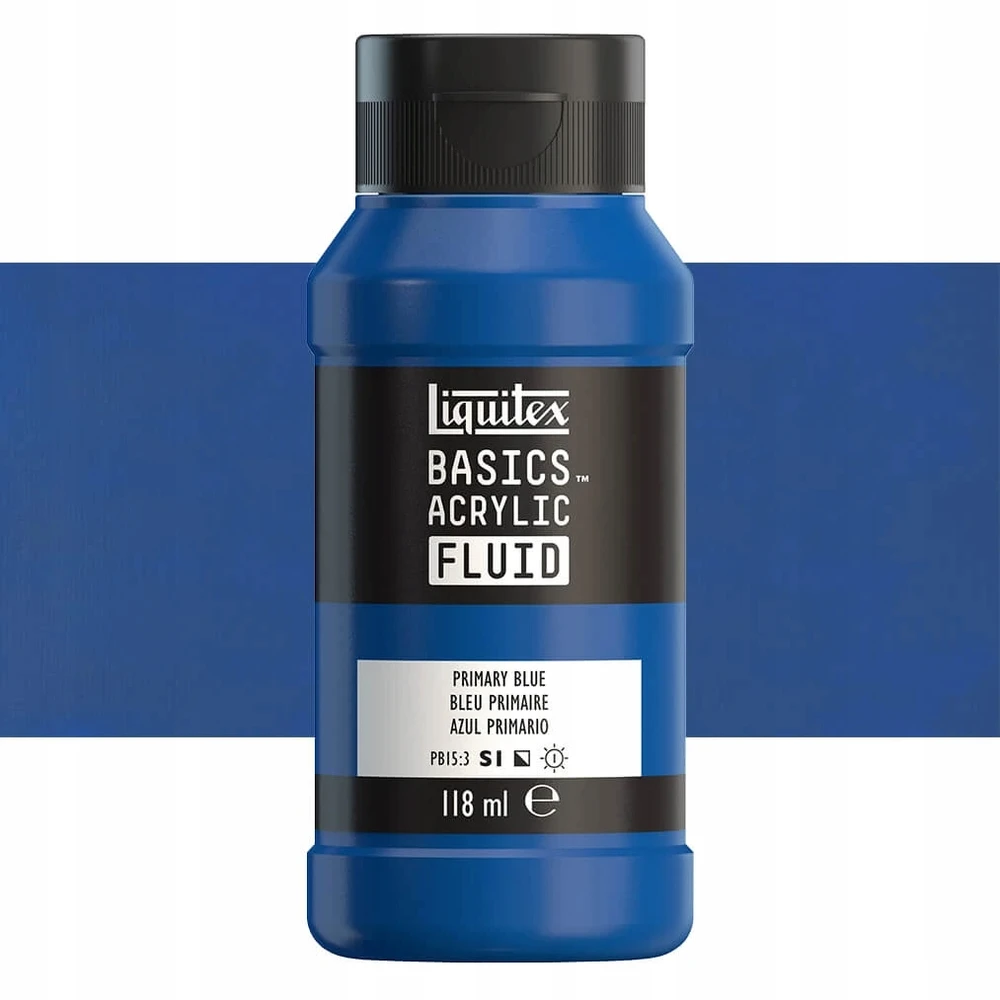 Akriliniai dažai Liquitex Basics Fluid 118ml 420 primary mėlynas