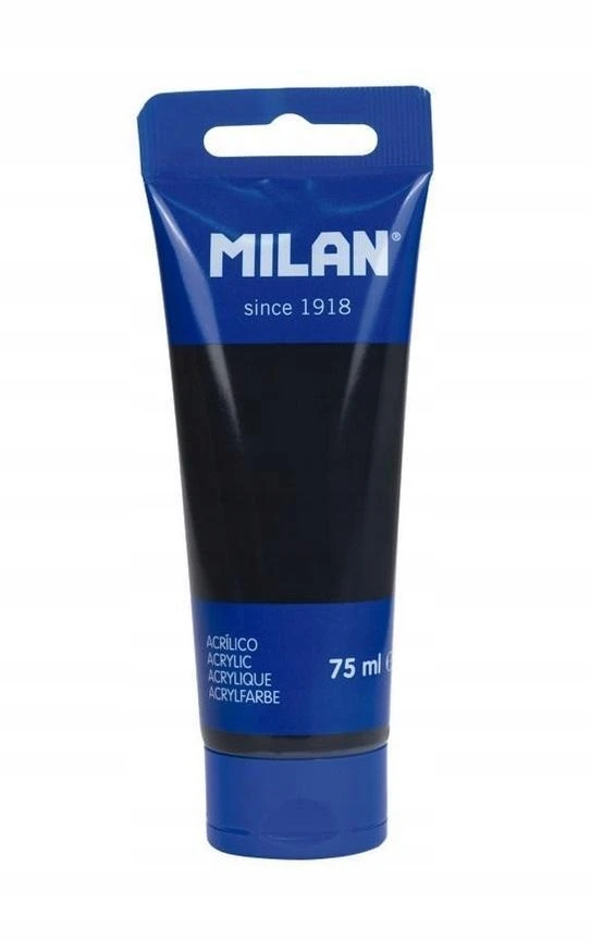Akriliniai dažai Milan, 75ml, juodi