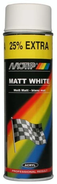 MOTIP Dažai balti blizgūs 500ml