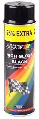 MOTIP Dažai juodi blizgantys 500ml